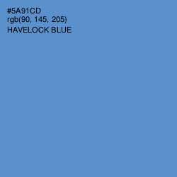 #5A91CD - Havelock Blue Color Image